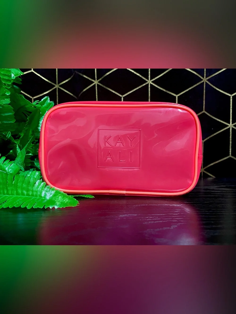 Kayali Red & Orange Jelly Cosmetic Bag